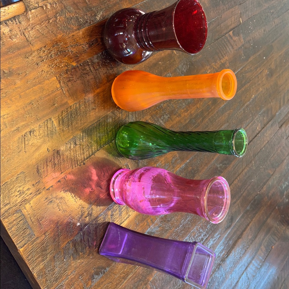 Colorful Glass Vase Set